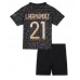 Billige Paris Saint-Germain Lucas Hernandez #21 Børnetøj Tredjetrøje til baby 2023-24 Kortærmet (+ korte bukser)